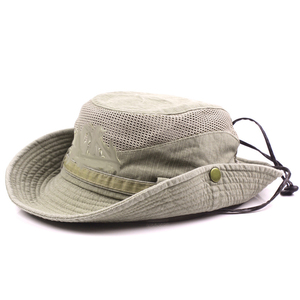 Sombrero de Pesca y Montañismo Unisex a Rayas <span class=keywords><strong>Bai</strong></span> Xiaoyuan, Gorra de Verano para Exteriores, Transpirable, de Malla de Algodón, con Protección Solar - Product Image 3