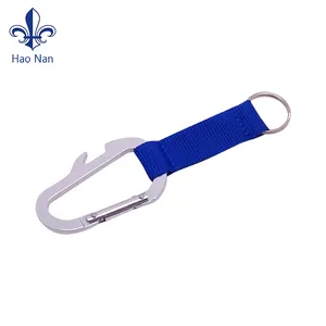 Promotional keychains carabiners bottle opener keychain with logo custom