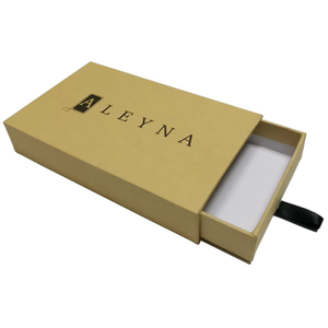 Boîte à bagues de luxe personnalisée avec mini-tiroir et présentoir pour porte-alliances, avec impression de votre logo - Product Image 4