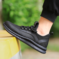 Chaussures de sécurité pour hommes avec semelle intermédiaire amortissante, semelle extérieure antidérapante et résistante à l'huile, anti-fatigue et coussinées, idéales pour le travail en position debout