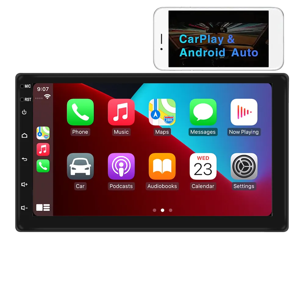 Evrensel çift 2 din 7 9 10 inç dokunmatik ekran araba android müzik seti oyuncu autoradio wifi gps navigasyon araba oto elektroniği