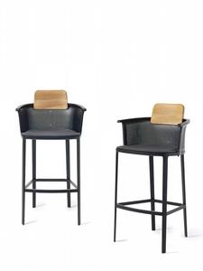 Nordic Rope Rattan aluminum <b>Waterproof</b> Dinning Chair Patio Restaurant Aluminium Stackable Outdoor bar Chair for Garden hotel - Product Image 5