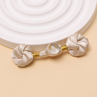 Boutons chinois rembourrés et noués à la main, 3D, pour costumes de mariée, Qipao, Cheongsam, Hanfu, Tang Suit, à coudre sur col mandarin et gilet