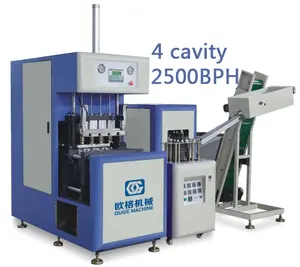 4 cavity pet blowing machine semi auto blow moulding machine made in China