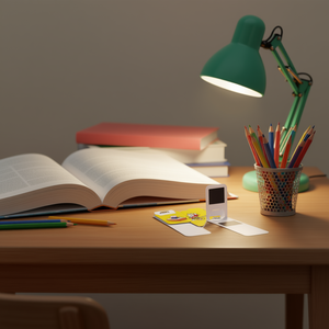 Segnalibro magnetico Papi con design a cartoni animati per bambini e studenti, ausilio per la lettura dei libri - Product Image 3