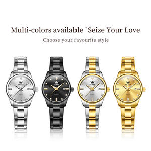   3621 Vente en gros OEM, logo personnalisé, montre à quartz pour femme, classique, étanche, calendrier, acier, cadeau pour femme - Product Image 6