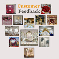Accessoires de mariage modernes lustre en acrylique décoration de plafond de mariage luminaires suspendus pour les fournisseurs d'événements