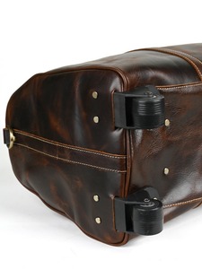 2025 Retro Leather Travel <strong>Bag</strong> Outdoor Cowhide Trolley Luggage <strong>Bag</strong> Oil Leather Portable Luggage <strong>Bag</strong> for Men - Product Image 4