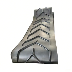 Içbükey balıksırtı desen v-şekli ile kauçuk konveyör bant nokta tipi çapraz ark çeşitli kesme - Product Image 1