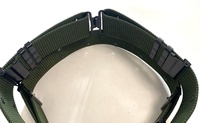 Fabricant d'usine chinois de haute qualité 5.5CM ceinture verte avec 12 rangées 24 pièces œillets boucle et crochet