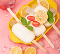 Bâtons de palette de Popsicle de crème glacée en bambou en bois de quantité minimale de commande bas pour la fabrication de crème glacée