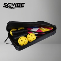 Fiberglas-Pickleball-Schläger-Set mit Tragetasche und Bällen für OEM-Werbeaktionen und Unterhaltungsspiele, Anpassbares Logo Pickleball-Schläger-Kit