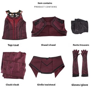 Disfraz <span class=keywords><strong>de</strong></span> Halloween <span class=keywords><strong>de</strong></span> WandaVision, Inspirado en <span class=keywords><strong>la</strong></span> <span class=keywords><strong>Bruja</strong></span> <span class=keywords><strong>Escarlata</strong></span> <span class=keywords><strong>de</strong></span> <span class=keywords><strong>la</strong></span> Película y <span class=keywords><strong>la</strong></span> Serie <span class=keywords><strong>de</strong></span> Televisión, Vestidos <span class=keywords><strong>de</strong></span> los Personajes <span class=keywords><strong>de</strong></span> Echo, Poliéster, Marca Ume, para Adultos - Product Image 6