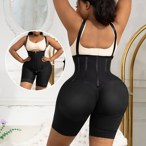 Faja gainante courte taille haute pour le contrôle abdominal, style colombien, body amincissant et sculptant pour femme - Product Image 1