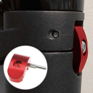 Cerniera e Linguetta di Bloccaggio Rinforzata con Gancio Pieghevole per Monopattino Elettrico Xiaomi M365/Pro Nero/Rosso/Argento - Product Image 1