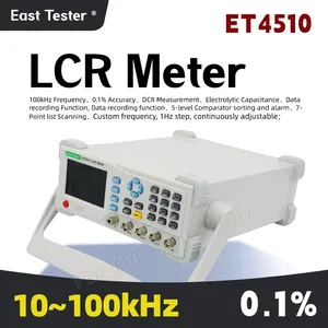 Medidor <span class=keywords><strong>LCR</strong></span> de Bancada East Tester ET4501 ET4502 ET4510, Ponte Digital de Bancada Branca Personalizável 10Hz~100kHz para Laboratório de Precisão - Product Image 3