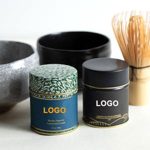 Tùy chỉnh rỗng nhỏ tròn Matcha tin có thể lỏng trà tin container nhà máy bán buôn - Product Image 2