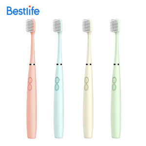 <span class=keywords><strong>Brosse</strong></span> <span class=keywords><strong>à</strong></span> dents électrique <span class=keywords><strong>vibrante</strong></span> rose blanc vert jaune premium soin des gencives avec charge de batterie inférieure amovible - Product Image 2