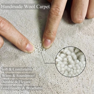 Alfombra Grande <span class=keywords><strong>de</strong></span> Lana Tufted a Mano para Sala <span class=keywords><strong>de</strong></span> Estar con Diseño <span class=keywords><strong>de</strong></span> Paisaje <span class=keywords><strong>de</strong></span> Bosque/<span class=keywords><strong>Lago</strong></span>/Pradera, Alfombra <span class=keywords><strong>de</strong></span> Lana Personalizada Hecha a Mano, Alfombras y Tapetes Esponjosos - Product Image 4