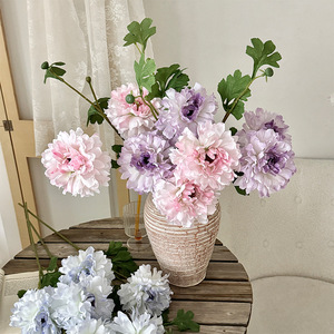 Fleurs de pivoine artificielles en soie, haute simulation, style moderne, décoration intérieure, accessoires de mariage - Product Image 2