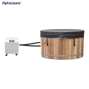 Alpha Sauna Hot Sale Wooden Bath <strong>Bucket</strong> and Stainless Steel <strong>Ice</strong> Bath - Product Image 2