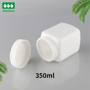 Grande capacità 350ML bianco HDPE bottiglie di plastica quadrato a bocca larga con tappo a vite per applicazioni di lavaggio di latte in polvere - Product Image 4