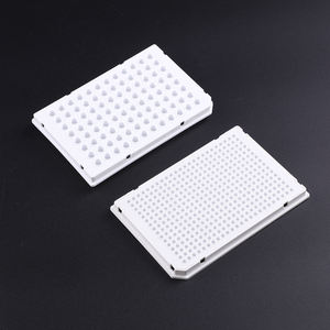 แผ่น <span class=keywords><strong>PCR</strong></span> กึ่งกระโปรงแบบใช้แล้วทิ้งแผ่น <span class=keywords><strong>PCR</strong></span> พลาสติกใสไม่มีขอบแผ่น <span class=keywords><strong>PCR</strong></span> ไม่มีขอบ - Product Image 4