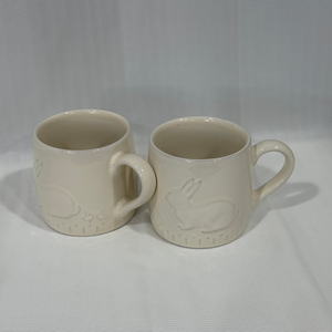 White Porcelain <b>Mug</b> Embossed Ceramic Coffee Tea Cartoon Design <b>Reusable</b> Food Safe Dishwasher Microwave Safe Business Gifts - Product Image 6