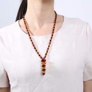 Collana di <span class=keywords><strong>ambra</strong></span> sfaccettata naturale del mare baltico non ottimizzata Vintage <span class=keywords><strong>ambra</strong></span> ciliegia con girocollo alla moda <span class=keywords><strong>ambra</strong></span> arancione - Product Image 6