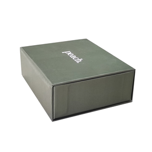 Minimalist Olive Green Rigid Gift Box Custom Logo Lid and Base Box <strong>for</strong> Brand Packaging - Product Image 5