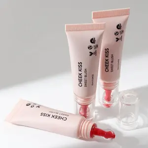 Grosir Kosmetik 5 Warna Matte Pipi Tint Tahan Air Vegan Cair Perona Pipi Makeup Sangat Berpigmen Cair Blush Label Pribadi