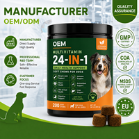 Marque privée OEM Beiyuan 24-en-1 Multivitamines et Probiotiques pour chiens et chats : Santé des articulations, de la peau et du pelage, digestion, système immunitaire – Action rapide