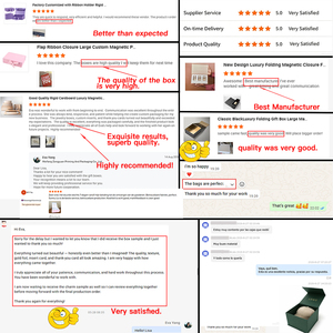 Boîte cadeau magnétique en carton rigide noir de luxe avec logo personnalisé OEM, emballage pour vêtements, pliable, avec ruban - Product Image 6