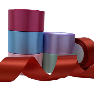 Chất lượng cao 2 inch satin Ribbon CuộN tùy chỉnh Polyester cá nhân gói quà logo in bán buôn vải - Product Image 3
