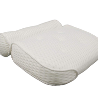 Oreiller de bain BBCare 4D Air Mesh Layers, portable, séchage rapide, lavable en machine, confortable, pour le dos, la tête et le cou, idéal pour la baignoire et le spa