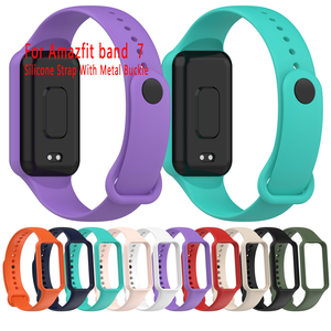 Bracelet de montre sport en caoutchouc et silicone Correa Bracelet de montre intelligent pour <span class=keywords><strong>Amazfit</strong></span> <span class=keywords><strong>Band</strong></span> <span class=keywords><strong>7</strong></span> Smartwatch Bracelet - Product Image 1
