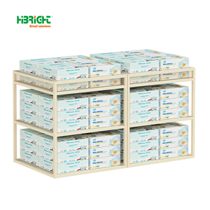 Configuration du magasin de soins pour bébé à la mode: présentoirs en bois Slatwall et gondole - Product Image 2
