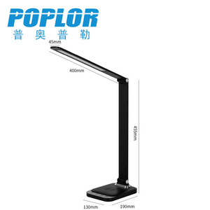 โคมไฟตั้งโต๊ะ LED ป็อปลอร์ 400 มม. ควบคุมแบบสัมผัสได้ ปรับได้ ถนอมสายตา เหมาะสำหรับหอพักนักเรียน - Product Image 1
