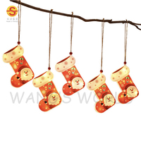 Chaîne de lumière LED décorative de Noël étanche étoile à cinq branches lanterne lettre lumières d'ambiance suspendues lumineuses