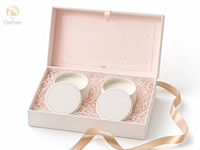 Boîte d'expédition en carton rigide marron avec logo personnalisé, emballage cadeau de luxe pour bijoux et produits cosmétiques