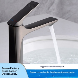 Rubinetto per <span class=keywords><strong>lavabo</strong></span> da <span class=keywords><strong>bagno</strong></span> moderno e semplice, monocomando, da montare sul piano, con valvola in ceramica, galvanizzato, molto venduto per il commercio estero - Product Image 2