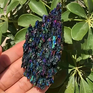 Wholesale Small <b>Raw</b> Carborundum <b>Crystal</b> 7 Color Mine Rainbow Astralite Moissanite Hematite - Product Image 4