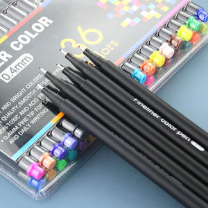 Pena Fineliner warna kustom Set Marker 0.4mm Tips perencana menggambar pena garis halus untuk jurnal - Product Image 2