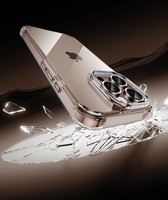 MoKo antichoc anti-rayures Transparent clair TPU PC étui de protection pour téléphone 2025 pour iPhone 16 Pro Max Plus