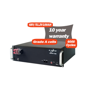 Batterie au lithium certifiée CE montée sur support 5.12Kwh 51.2V 100Ah pour tous les marchés - Product Image 1