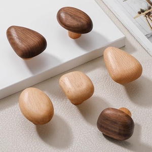Nordic Kids houten kastgrepen Creatieve Cartoon Pebble-lade trekt natuurlijke houten knoppen voor kinderkamerkast - Product Image 1