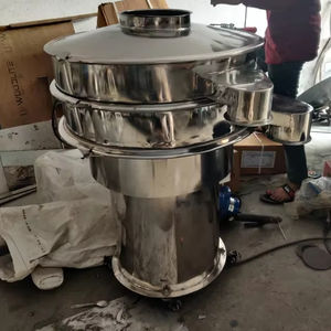 Machine de tamisage vibratoire automatique numérique à cœur PLC en acier inoxydable pour le criblage de poudres et de granulés à usage industriel - Product Image 1