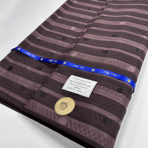 Tela masculina último africano 100% algodón Perfume agua de lavado para mantener el brillo Senator Wear <span class=keywords><strong>traje</strong></span> tela hombres tela - Product Image 3