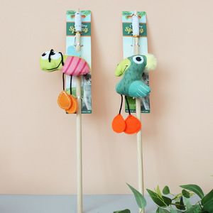 Manufacturer <strong>Wholesale</strong> Custom Forest Series Cat Teaser Stick Interactive Cat Plush <strong>Toy</strong> - Product Image 2
