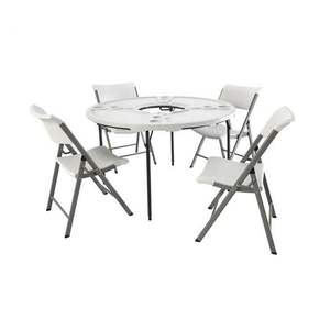 Silla plegable de plástico barata y moderna de nuevo diseño, silla plegable blanca al por mayor - Product Image 2